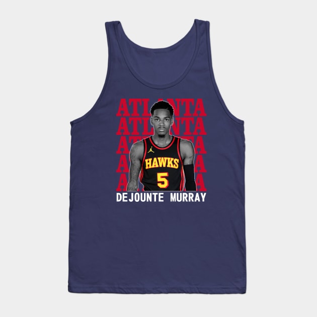 Atlanta Hawks Dejounte Murray 5 Tank Top by Thejockandnerd